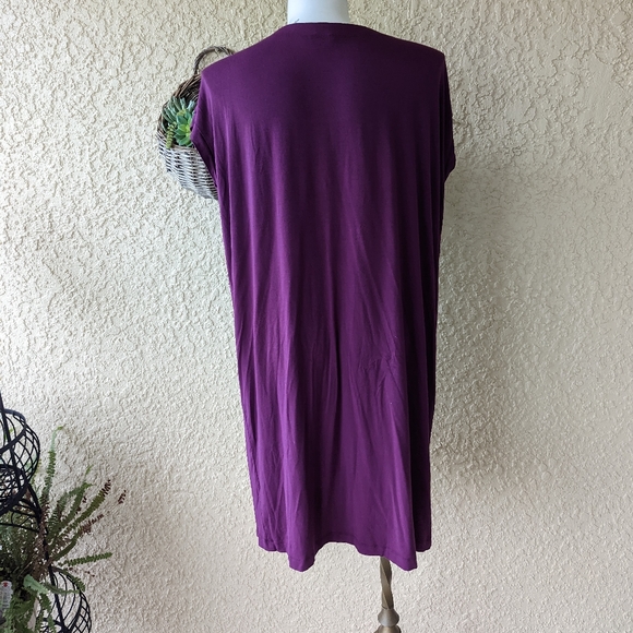 Eileen Fisher jersey knit cowl neck shift dress size 1xl - Picture 4 of 6